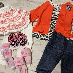 Little girl clothing lot - 3 months zebra print